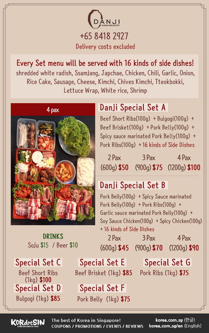 [Danji] - Korean BBQ & Food Buffet Special Sets!